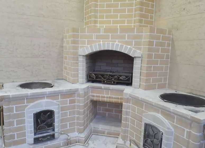 Кладка мангал. барбекю камин груба беседка баня забор