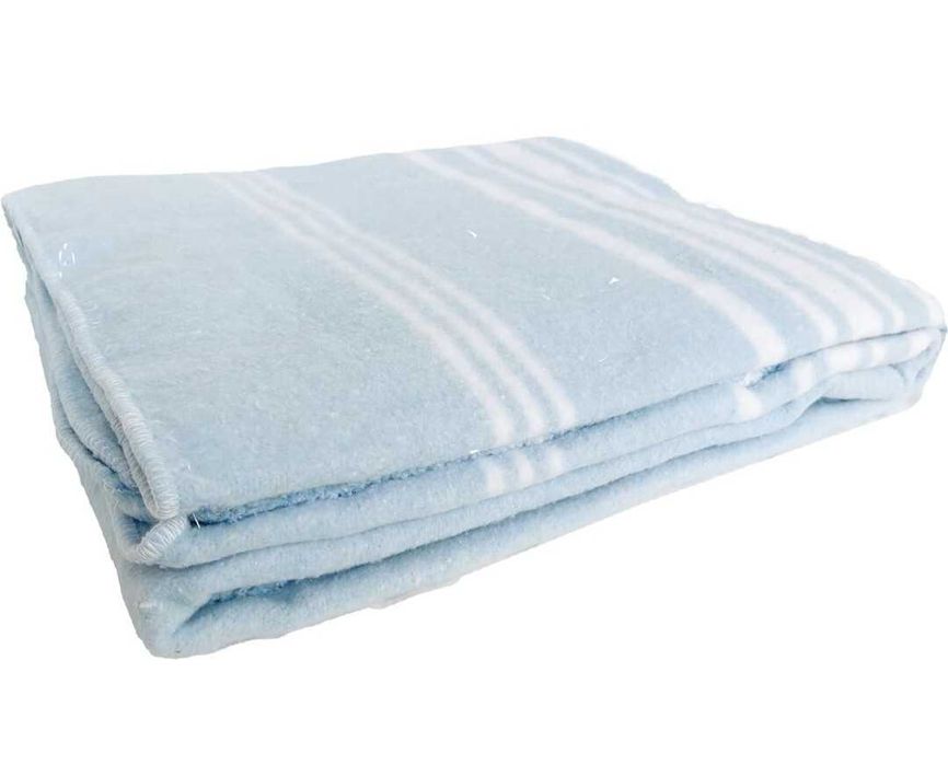 Koc gruby do jogi bawełniany fitness mata 155x220 niebieski nowy XXL