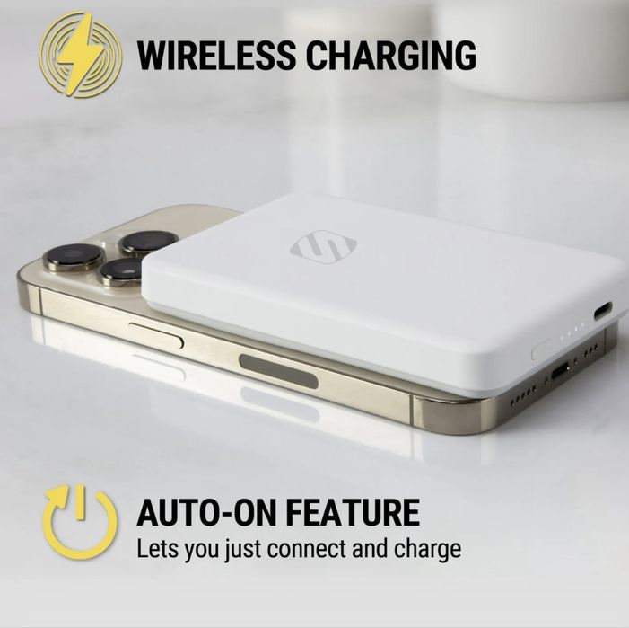 MagSafe Power Bank 5000mAh Scosche | Магнітний бездротовий повербанк