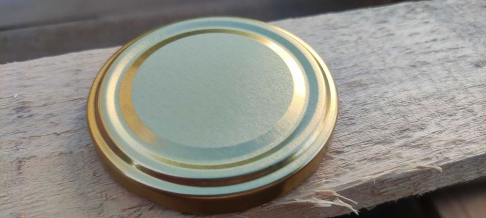 Zakrętki wieczka do słoików fi66 ZŁOTE / 500 sztuk