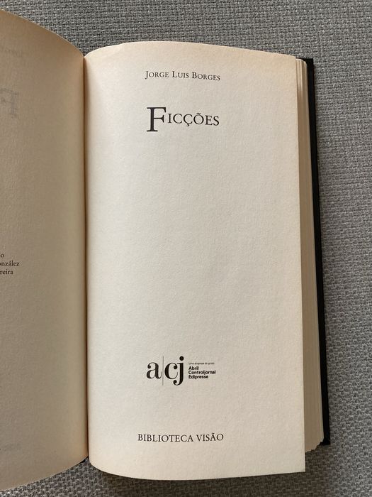 Livro "Ficções", de Jorge Luis Borges
