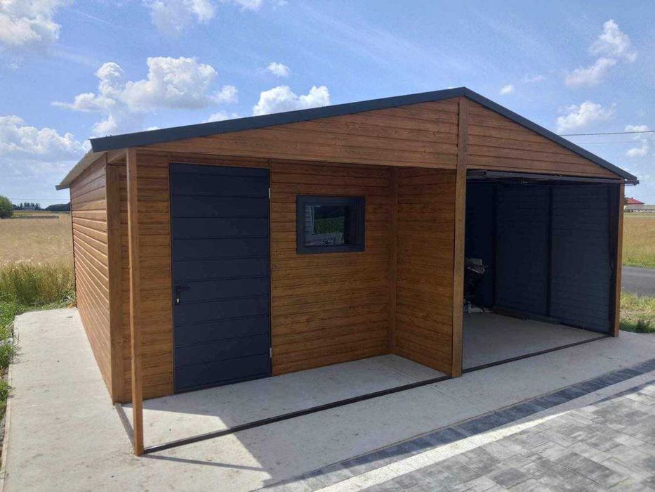 Garaż drewnopodobny 6x6