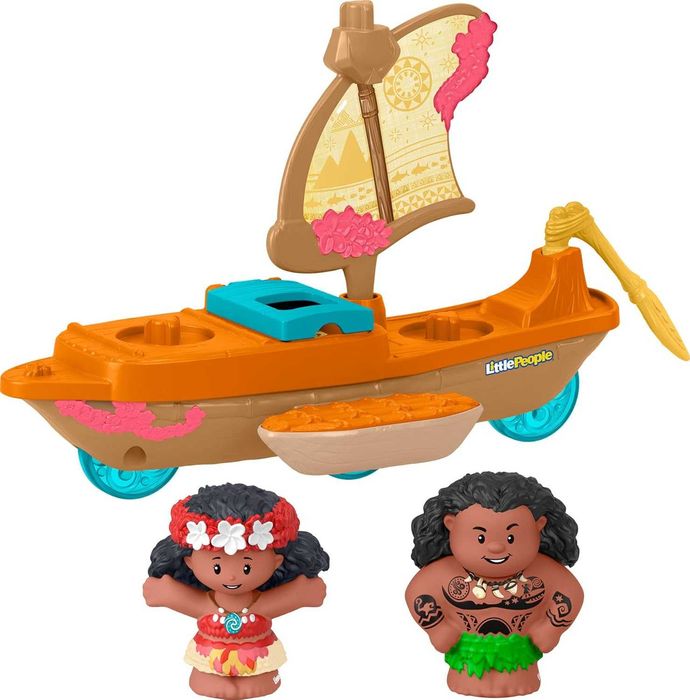 Набір Fisher-Price Little People Ваяна Princess Moana Моана та Мауї в каное фішер-прайс