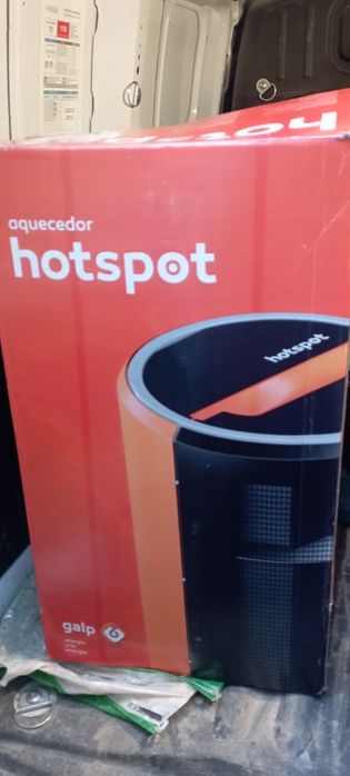 Novo Aquecedor a Gás Hotspot Branco 4000W + botija de gás galp(1/2