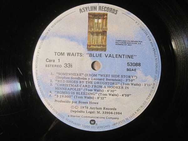 LP Tom Waits - Blue Valentine