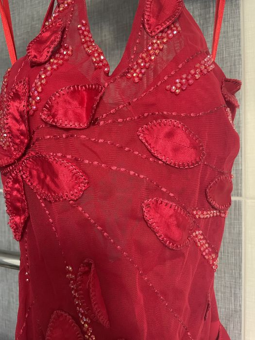 Червона сукня плаття на випуск святкова розмір xs-s