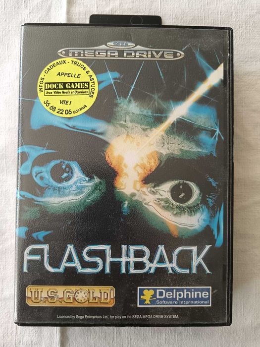 Flashback (Mega Drive, 1992, PAL) – Caixa e Manual | Idiomas EN/FR