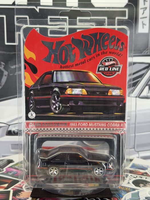 Hot Wheels - RLC - 1993 Ford Mustang Cobra R (Black)- BOX 23