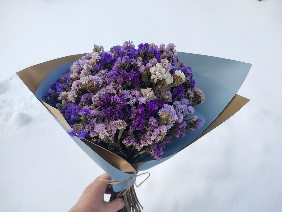 Квіти, букет,  композиція з сухоцвітів