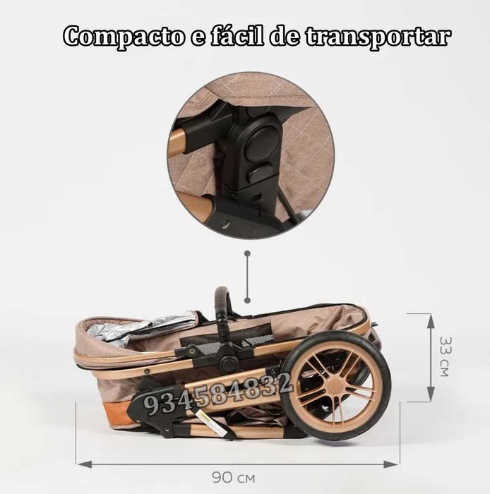 * CARRINHO DE BEBÉ TRIO * 3 em 1 * NOVOS * Oportunidade + Ofertas *