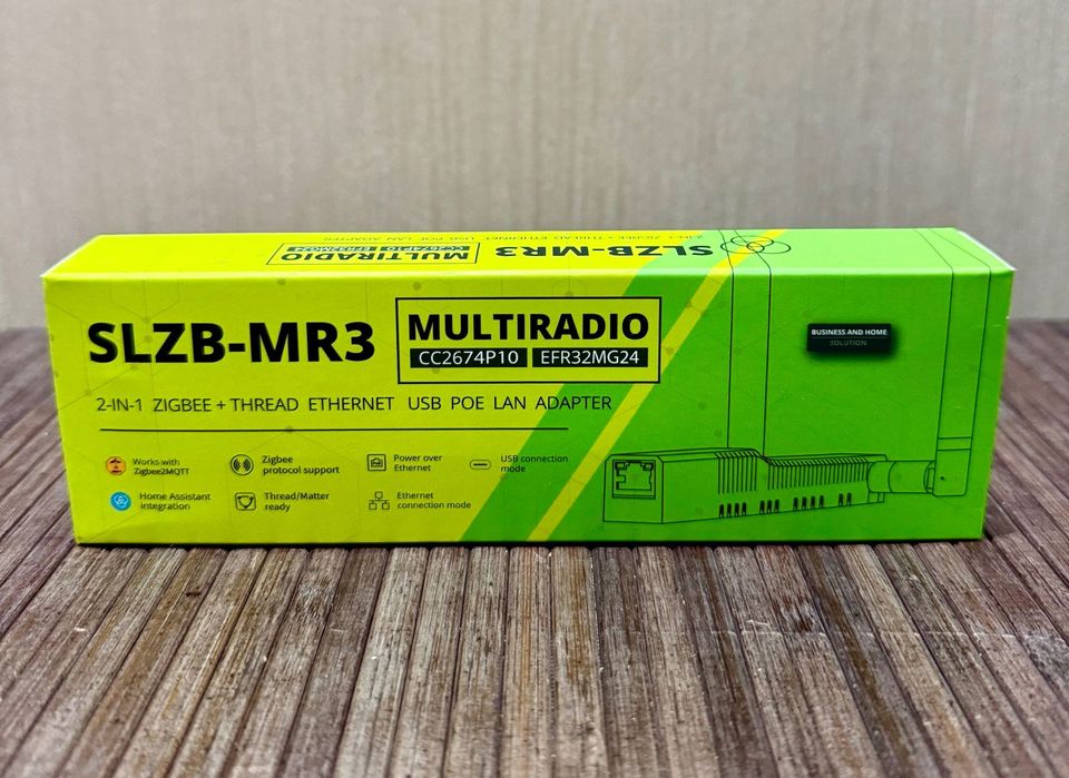 Zigbee адаптер SLZB‑MR3 — как новый, полный комплект