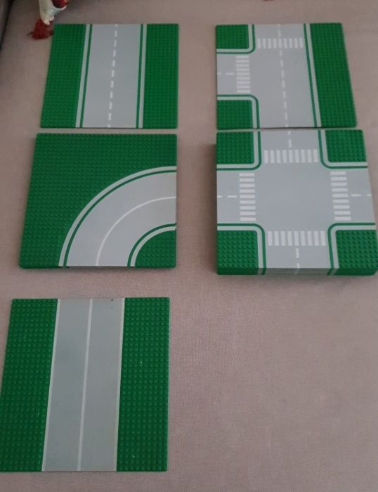LEGO Placas de Estrada Antigas, Àrvores e Figuras (Usado)