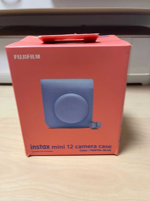 Câmara Instax Mini 12 Pastel Blue + Bolsa Oficial + Recarga Filme Instax Mini