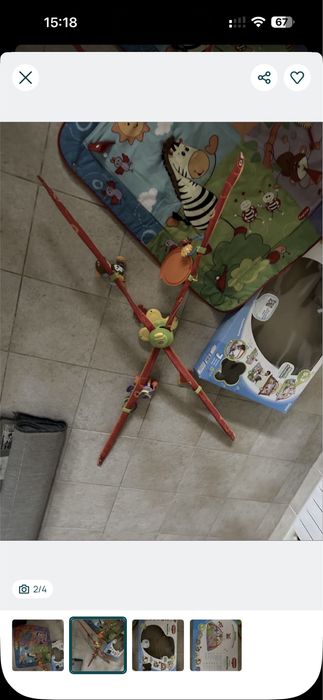 Tapete brincar Ginásio bebé 5 em 1 Tiny Love elegante