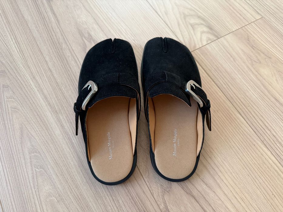 New Nowe Maison Margiela Zamszowe Klapki Slides