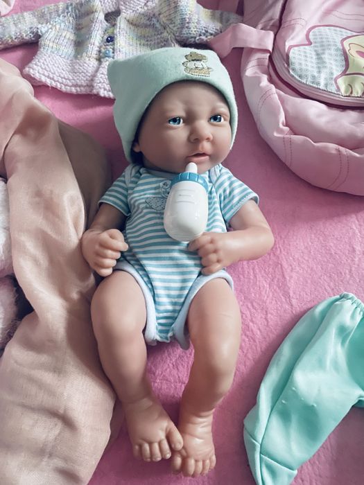 Duży zestaw dwa noworodki bobaski akcesoria wanienka!