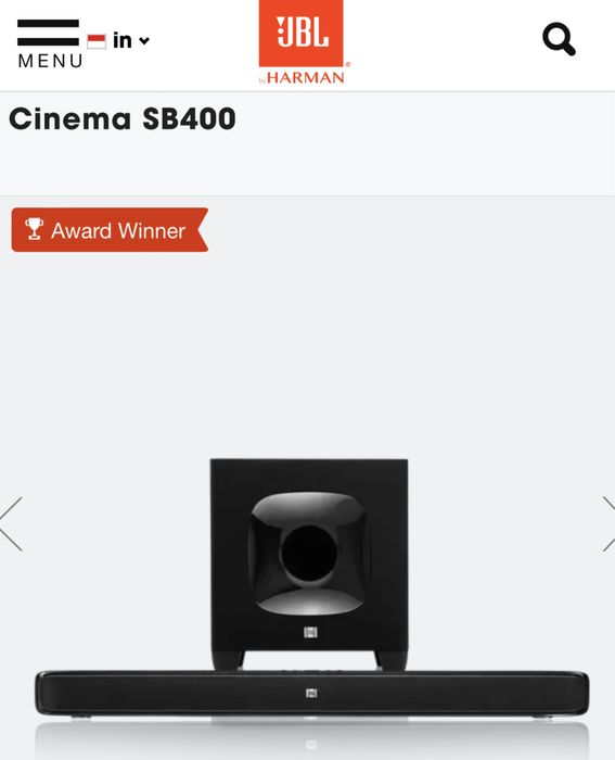 Barra de Som JBL Surround - SEM FIOS