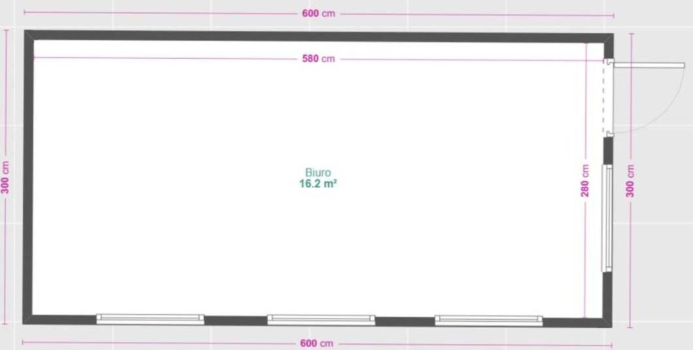 Kontener biurowy socjalny 18m2 6x3m w hali  PRODUCENT