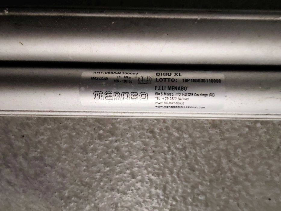 Belki Bazowe na Relingi Tradycyjne Menabo Brio XL,