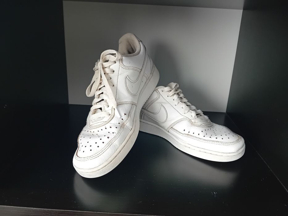 #Nike buty sportowe białe skórzane