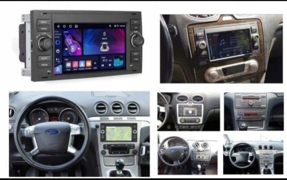 Radio GPS Android Ford Focus Kuga S-MAX C-MAX Carplay WIFI BT MP3 4GB