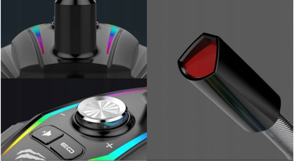 Mikrofon gamingowy RGB