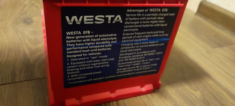 Акумулятор 110Ah  Westa 6CT (EFB) 12v