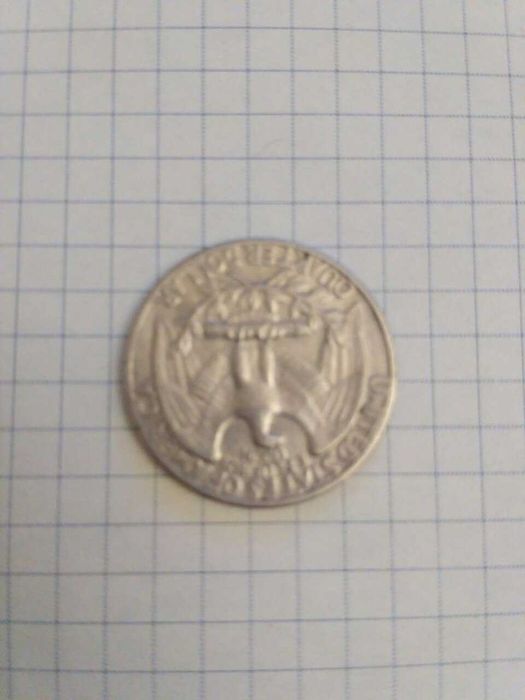 quarter dollar liberty 1965 перевертыш