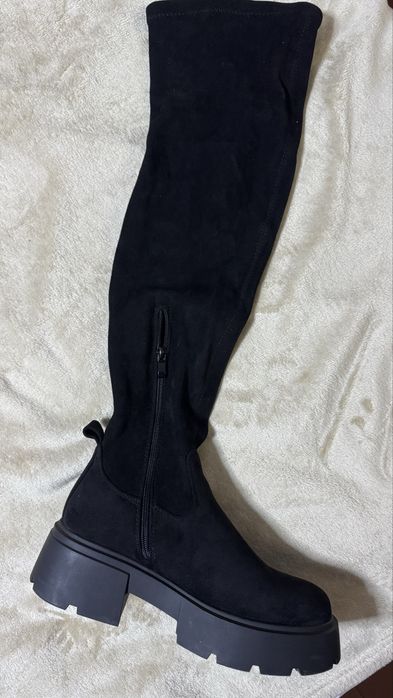 Ботфорди чулки замш демисезон