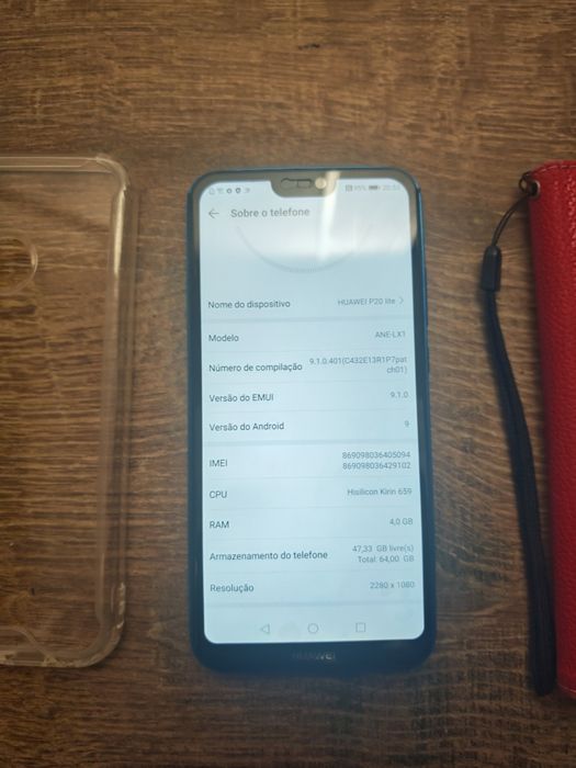 Huawei P20 Lite 4GB/64GB Azul bom estado Aceito Retomas