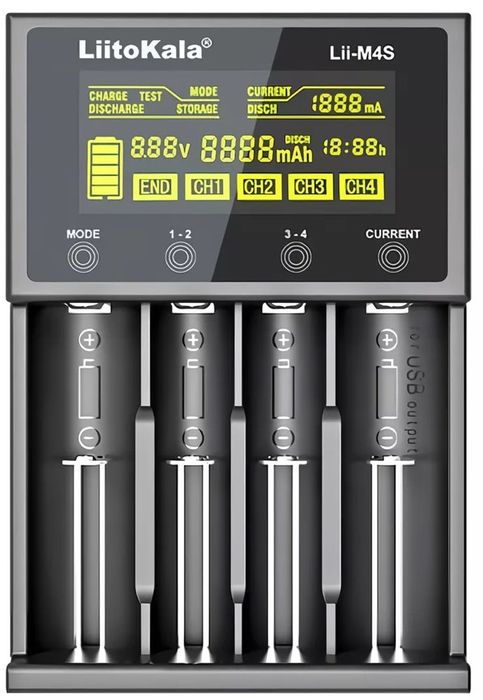 Багатофункціональний зарядний пристрій LitoKala Lii-M4s