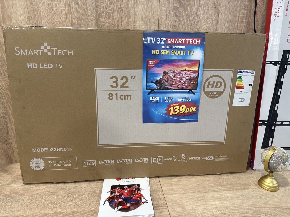 Lcd novo 32” smart tech