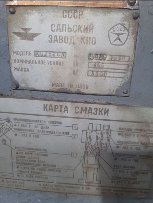 Прес кривошипний КД2126 зусиллям 40 т.с.