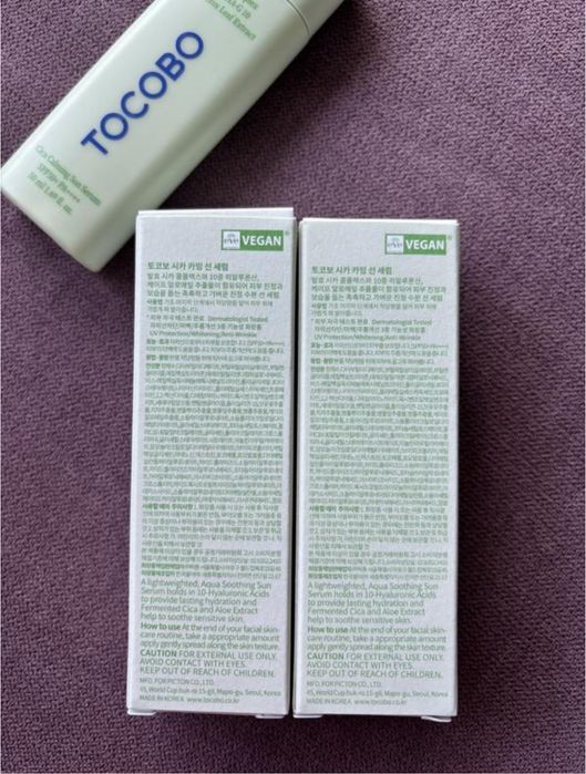 Tocobo Cica Calming  Sun Serum spf50 Сонцезахисна сироватка