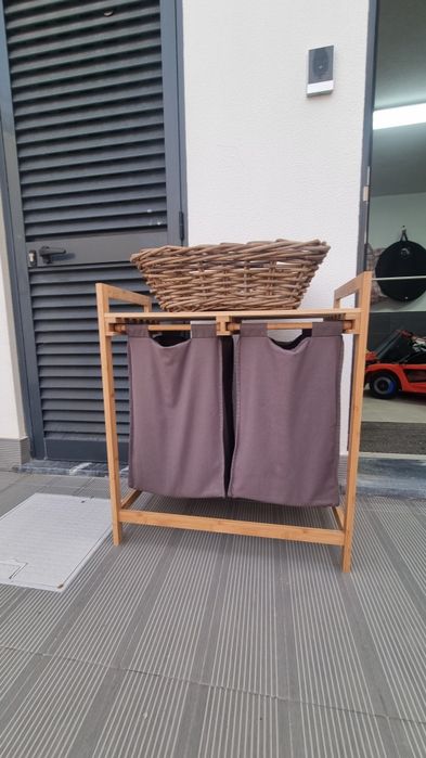 Organizador de casa de banho em bambu