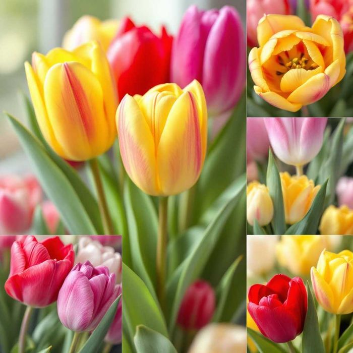 TULIPANY XL Mix Cebulki TULIPANÓW TULIPAN DUŻE Kwiaty wiosenne kolory