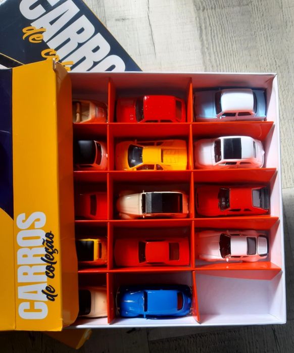 Coleção completa de 60 carros miniaturas