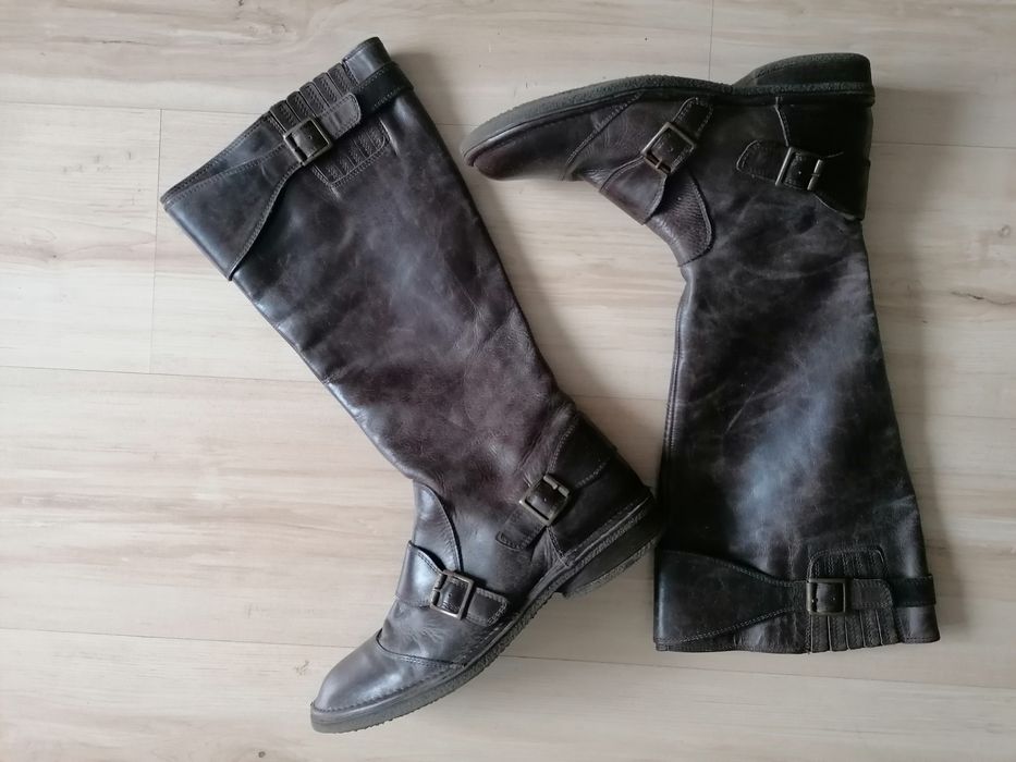 BATA kozaki skórzane wys. 40 cm