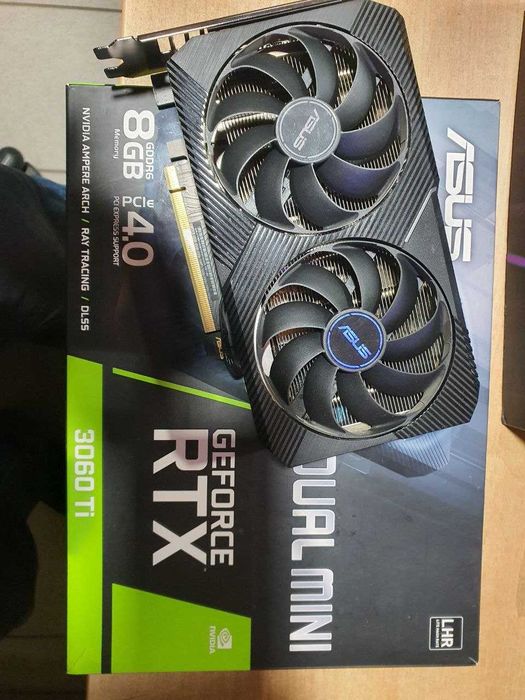 Видеокарта Asus GeForce RTX3060Ti Dual Mini 8GB GDDR6 256bit отл. сост