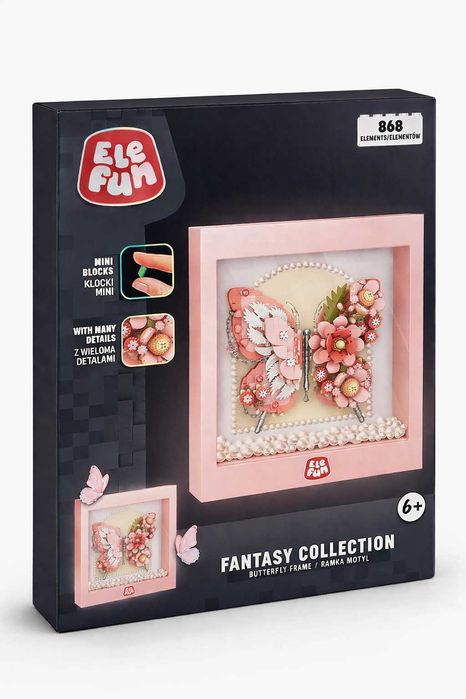 Ramka Motyl z Klocków Mini Blocks – Fantasy Collection 868 elementów