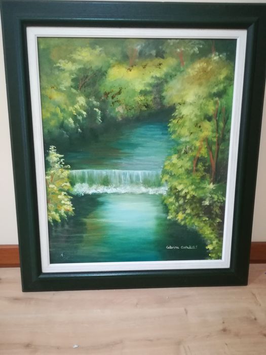 "Cascata" óleo sobre tela