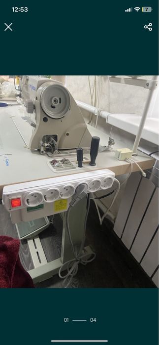 Швейная машинка средне тяжелого класса бесшумная производственная