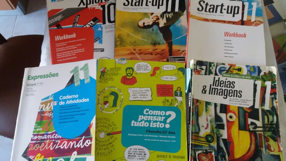 Livros escolares 10/11/12/09/08/7 ano escolaridade( vários) impecaveis