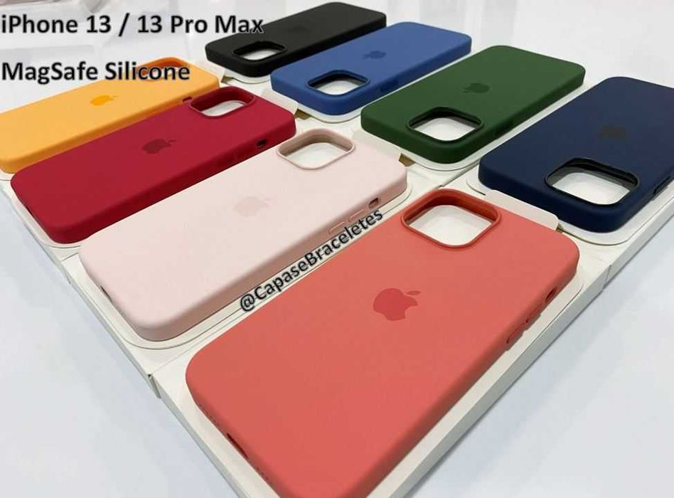 LIQUIDAÇÃO - Capa em Silicone Magsafe para iPhone 13 Series