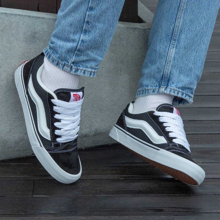 Кеди Vans KNU Skool Black White 36-45 (Оплата при отриманні)