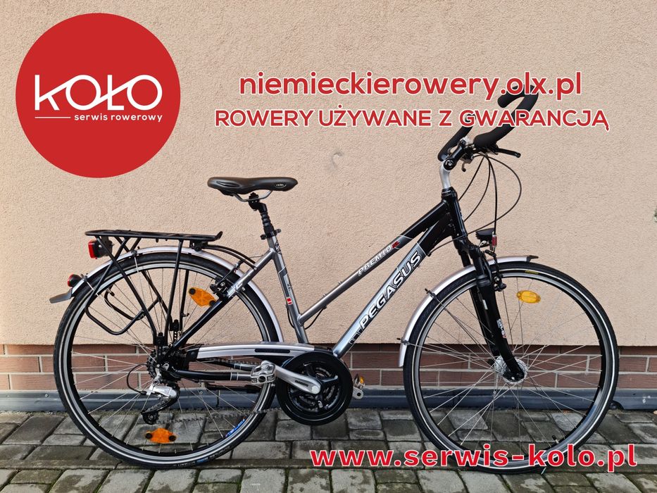 Rower damski damka trekkingowa PEGASUS koła 28 SHIMANO DEORE aluminium