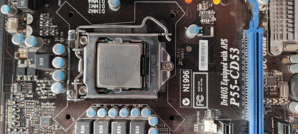 Материн плата комплект ASUS P5KPL/1600+проц+пам'ять,  MSI P55-CD53 Socket 1156+проц+пам'ять