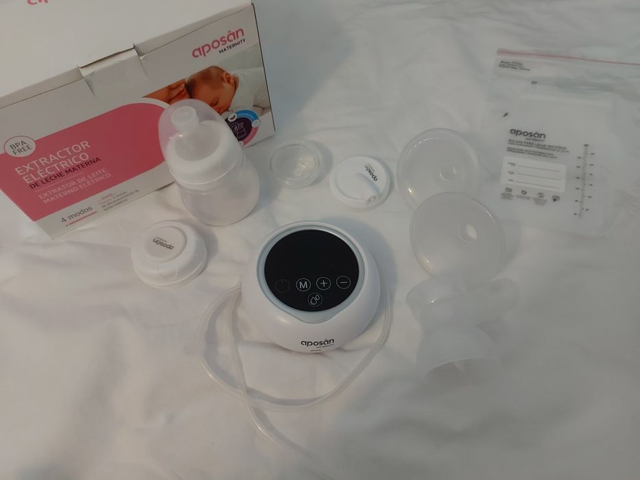 Extrator de leite (usado) + sacos de armazenamento de leite