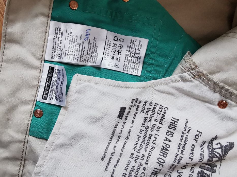 Levi's 522 W38 L34 Commuter spodnie jeansowe jeansy Levis dżinsy