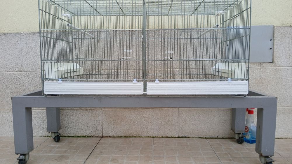 Carrinho de suporte para gaiolas 120cm